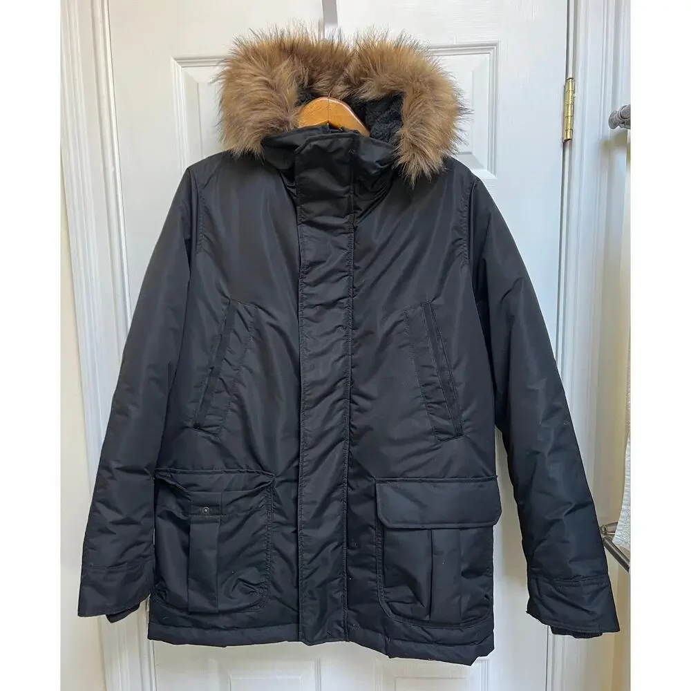 GAP Cold Control Max Furry Hooded Winter Parka Jacket - Picture 3 of 12